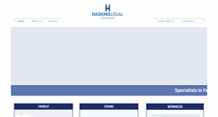 Desktop Screenshot of haskinslegal.com