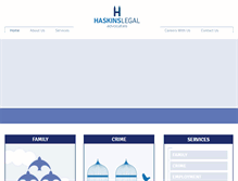 Tablet Screenshot of haskinslegal.com